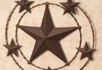 Five-pointed star: thousands of character values