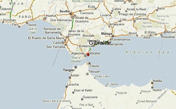 最小の幅はジブラルタル海峡