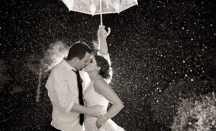 if at the wedding it is raining