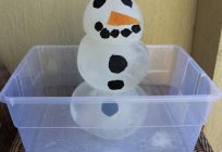 Experiments with ice for preschoolers. Properties of snow and ice