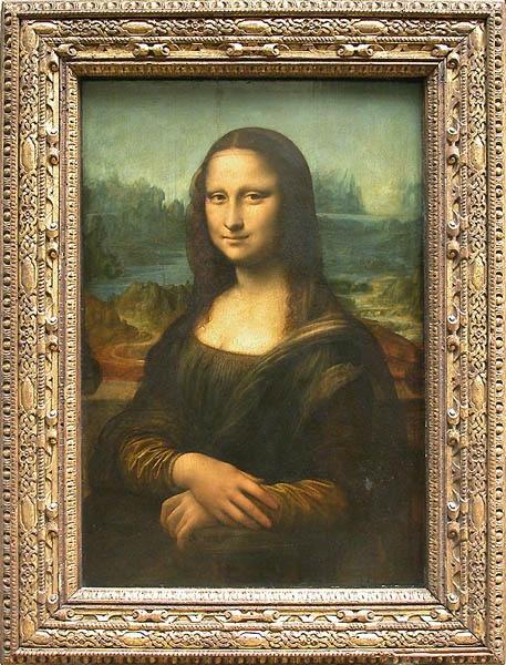 Louvre Gemälde von Leonardo da Vinci
