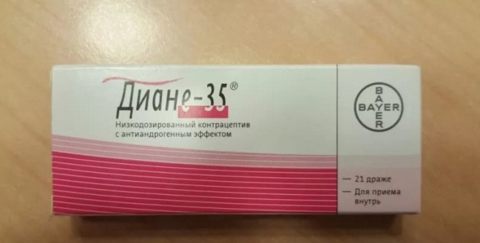 दवा Antiandrogenic "करने के लिए डायना-35"