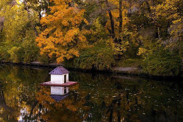 the most beautiful parks in the autumn