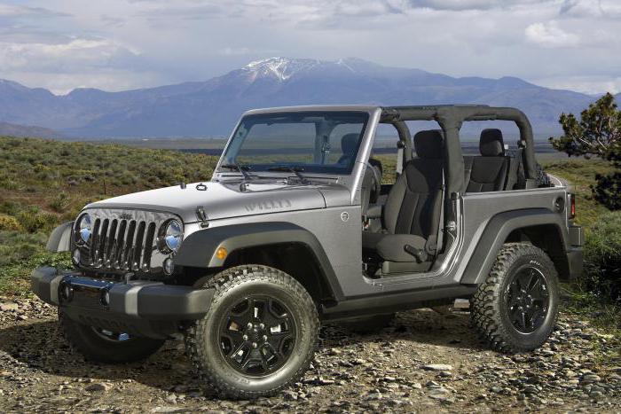 Carros Jeep: modelo de série