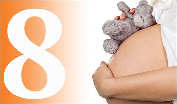 8 Monat der Schwangerschaft