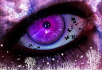 Mutacja genetyczna: fioletowe oczy