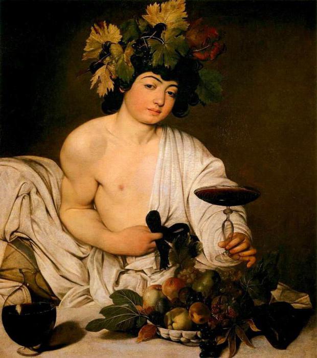 Bacchus Caravaggio painting