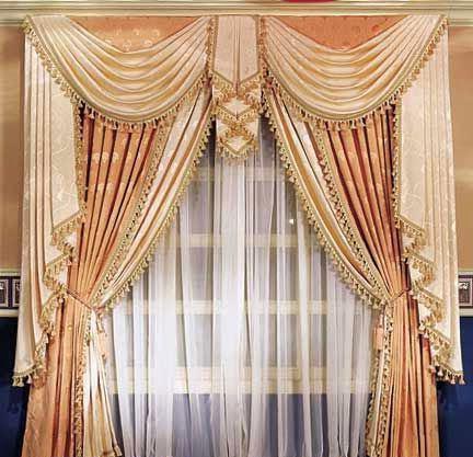 缝纫的窗帘、窗帘模式
