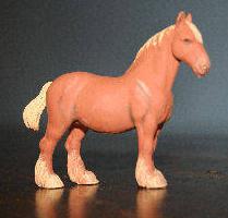 artesanato feito de massa de modelar cavalo