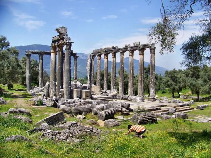 der Tempel des Zeus in Olympia