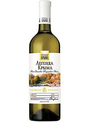 wine legend of the Crimea semi-sweet red