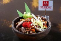 Yemek «Banzai» Gelendzhik: menü, adresi, yorumlar