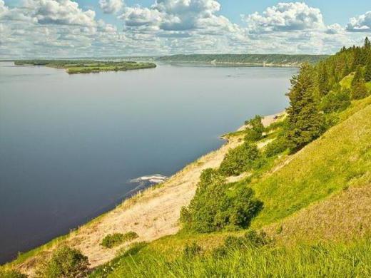 river Sukhona in the Vologda region