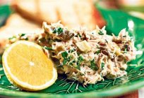 Delicious dish - salad of cold smoked mackerel