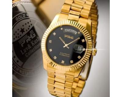 męskie złoty zegarek