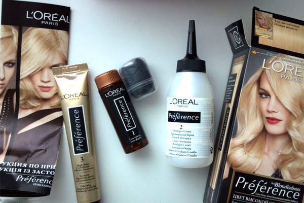 paint for hair Loreal preference palette photo