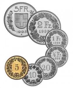 the Swiss franc to the Euro