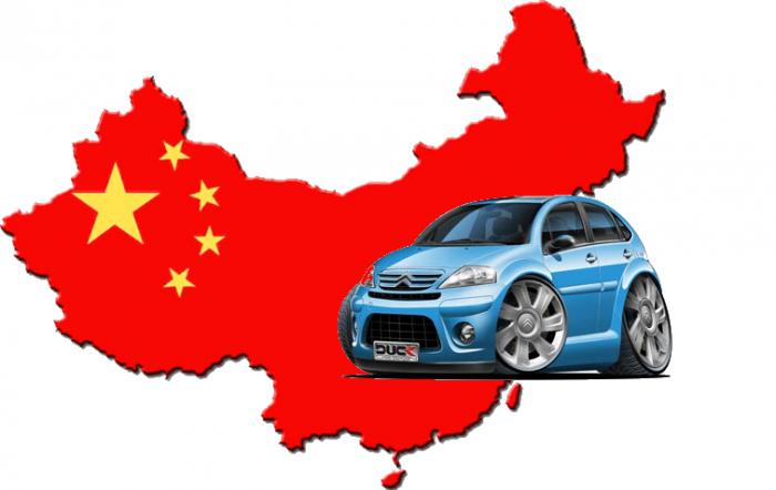 Chińskiego przemysłu auto