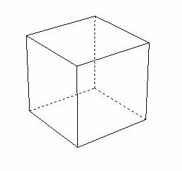 área total da superfície de um cubo