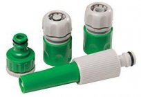 The connector for the hose, its type and size