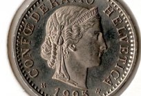 Las monedas de suiza: descripción y breve historia