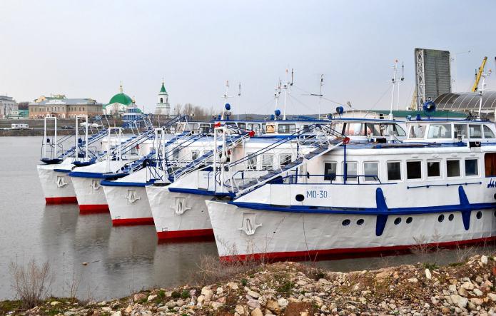 貨物の河川港Cheboksary