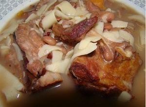 bean soup with smoked ribs