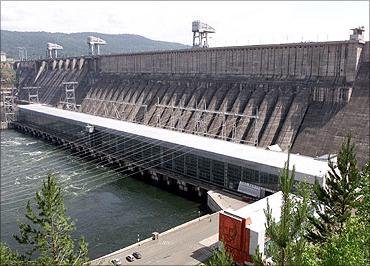 when built the Krasnoyarsk hydroelectric power station