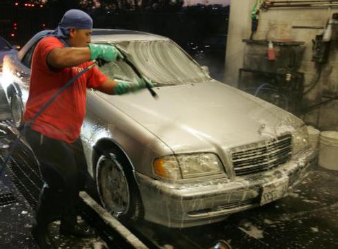 la construcción de lavado de autos