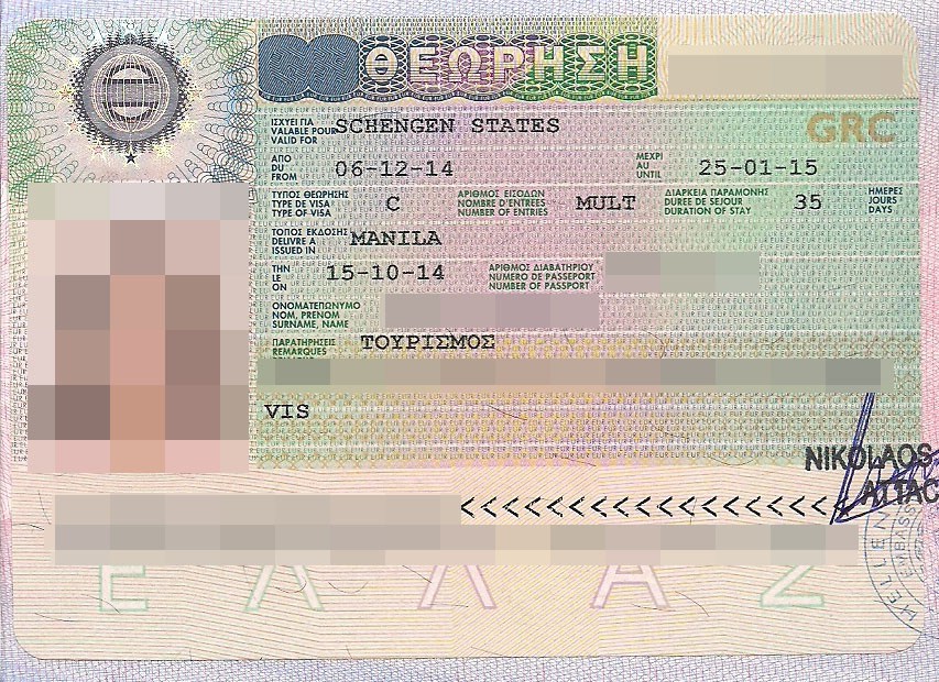 sample的签证，希腊