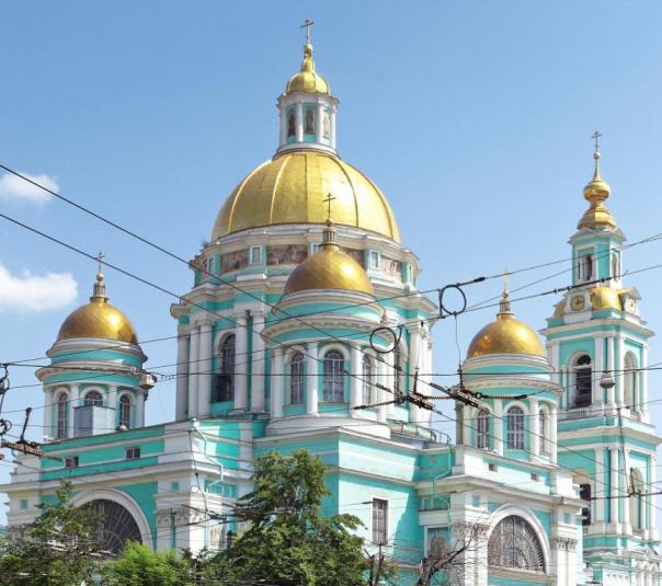 Yelokhovsky大聖堂とモスクワ