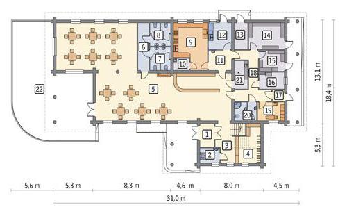 floor plan and explication of the apartment is what it is