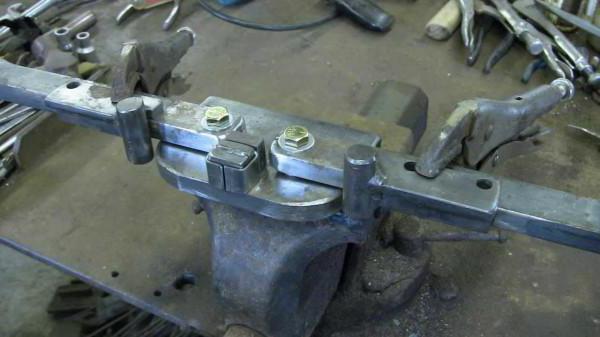 homemade machine for bending metal