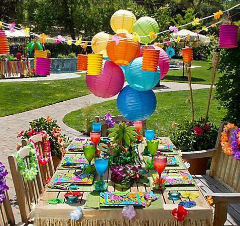 Hawaiian party for a child