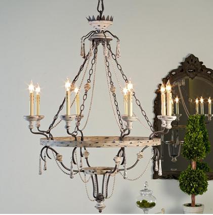 chandelier for provence kitchen