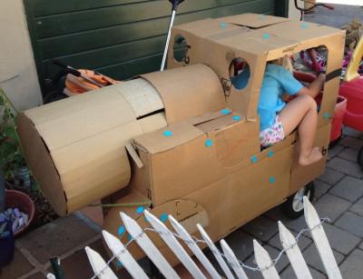 craft tank out of cardboard