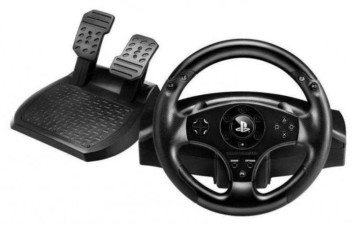 gaming steering wheel with pedals