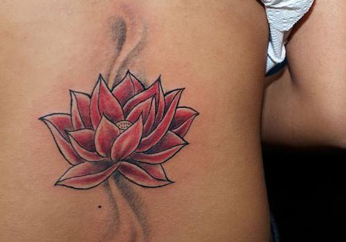 der Wert Tattoo Red Lotus