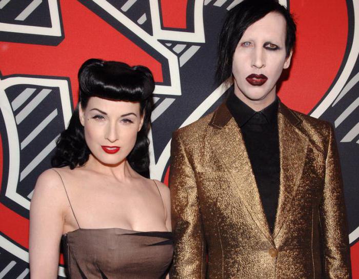 Dita von Teese and Marilyn Manson