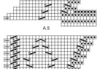 Ажурна облямівка спицями: схеми і опис візерунка для трикутної шалі