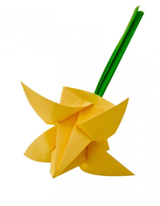 las flores de origami de papel