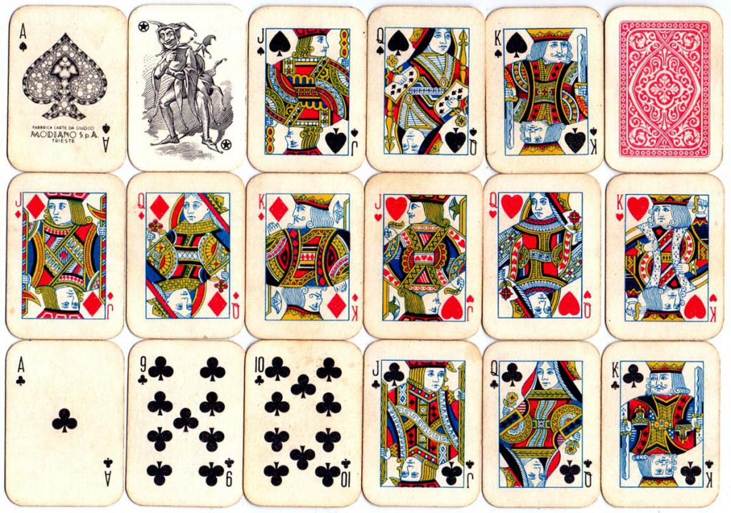 el valor de un juego de cartas al гадании 36 cartas