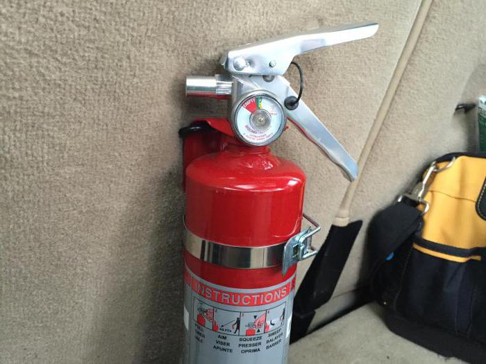 where there should be a fire extinguisher