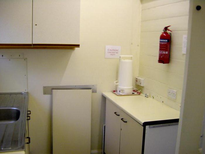 where should be located the fire extinguisher and his appointment