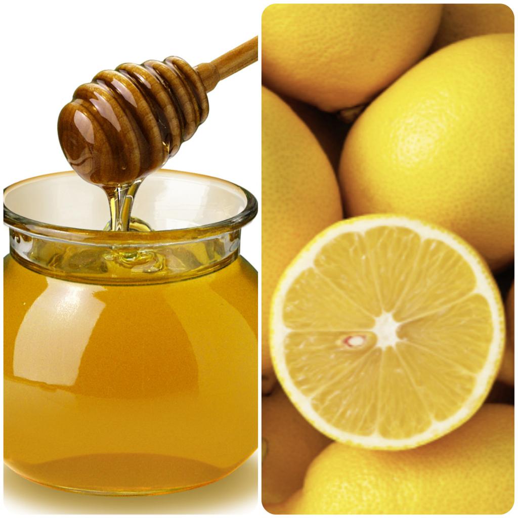 قناع الوجه مع العسل والليمون