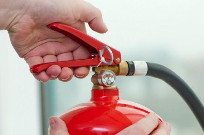 la programación de la revisión de los extintores de incendios