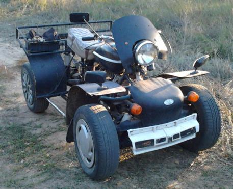 Quad bike on the basis of the Urals
